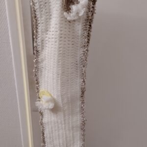 TOUR DE COU blanc "Lys de la Vallée" VERSION LAINE