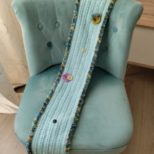 Echarpe bleue design