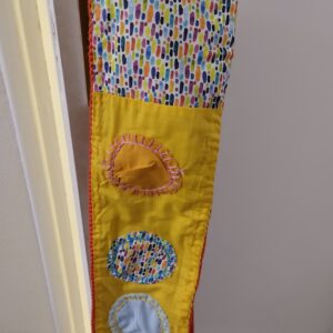 TOUR DE COU GRAINE DE MOUTARDE VERSION PATCHWORK