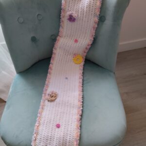 Echarpe de laine blanche