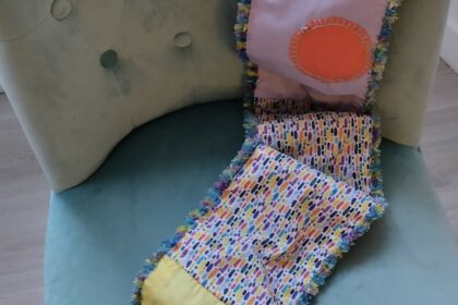 Echarpe Myosotis Patchwork