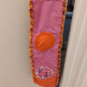 TOUR DE COU ROSE FRAMBOISE ROSE VERSION PATCHWORK