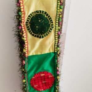 TOUR DE COU "Coquelicot" Patchwork festif