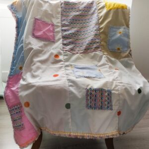 Couverture Orchidée Patchwork